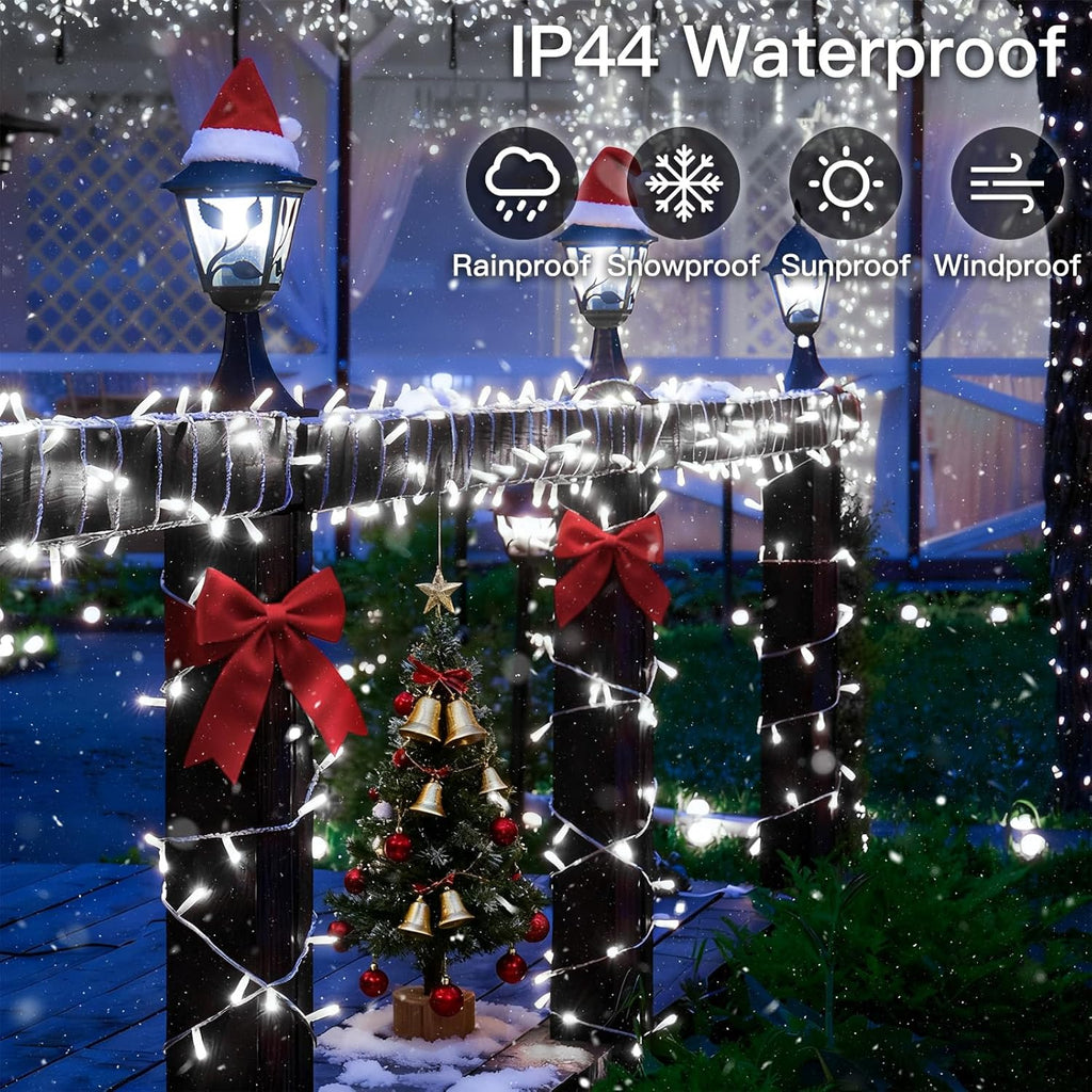 Suddus 33ft White String Lights - 100 LED Twinkle Lights with Timer | 12 Modes for Indoor/Outdoor Decor