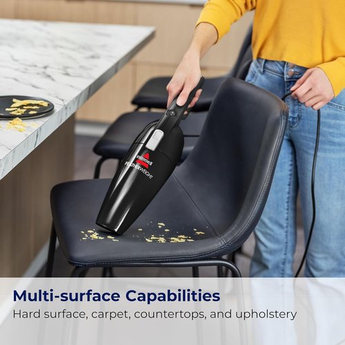 Bissell Featherweight Stick Vacuum - Lightweight Bagless Design with Crevice Tool | Black