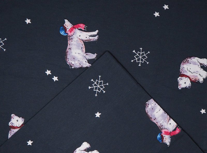 Pointehaven 180 GSM 100% Cotton Flannel Sheet Set - Queen, Snow Bear - Warm & Cozy - Pre-Shrunk -Deep Pockets - Elastic All Around-Comfy Double Brushed