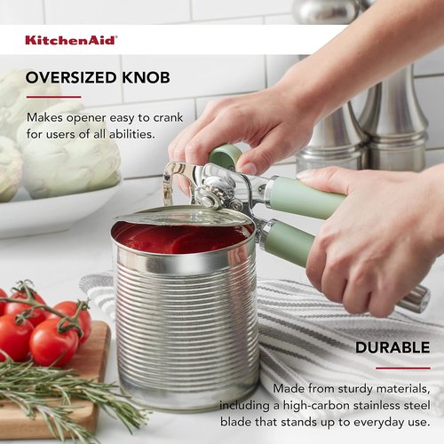 KitchenAid Gourmet Can Opener - Multifunctional Bottle Opener, 8.36-Inch, Pistachio Color