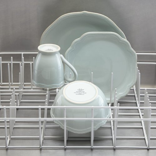 Lenox 855136 French Perle Bead Ice Blue 4Pc Place Set