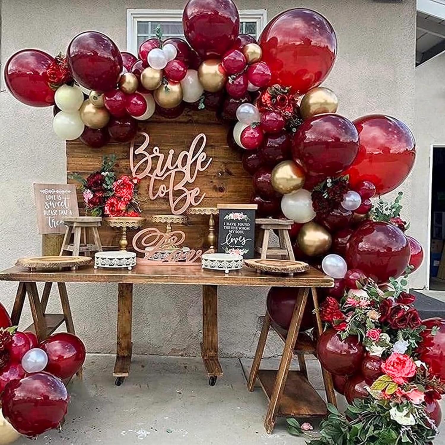 PartyWoo Burgundy Balloons - 100pcs 12 Inch Dark Chestnut Red for Graduation & Birthday Decor