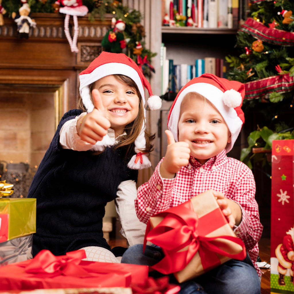SORANGEUN 48pcs Santa Hats, Bulk Santa Hats for Little one, Red Classic Christmas Caps, Gorros De Navidad