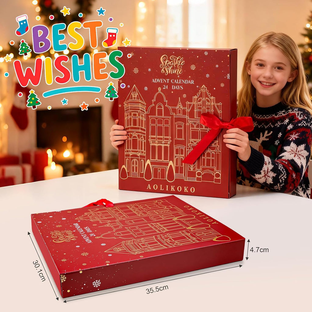 Skiennix Makeup Advent Calendar 2025 - 24 Days of Full Makeup Kit for Women & Teen Girls