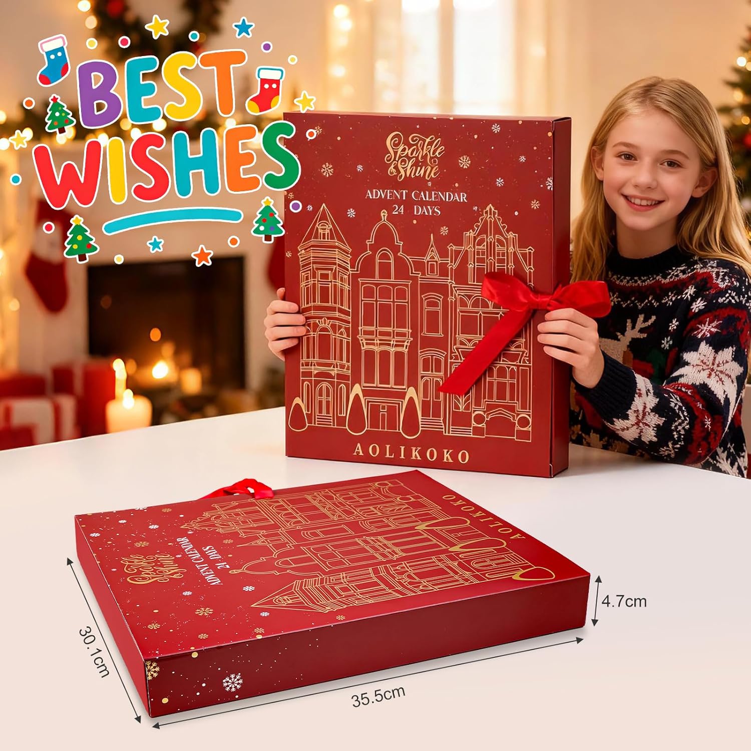 Skiennix Makeup Advent Calendar 2025 - 24 Days of Full Makeup Kit for Women & Teen Girls