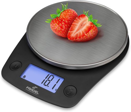 Fradel Digital Kitchen Food Scale - 0.1g Precision in Grams & Ounces | 11lb Capacity for Cooking & Baking