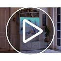 78-Inch Farmhouse Hall Tree with Bench, Shoe Storage, and LED Lights