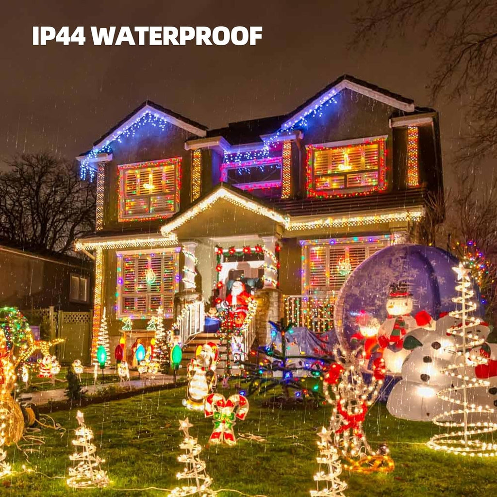 TW SHINE Warm White Christmas Lights - 20FT 100 Count Waterproof Indoor/Outdoor String Lights