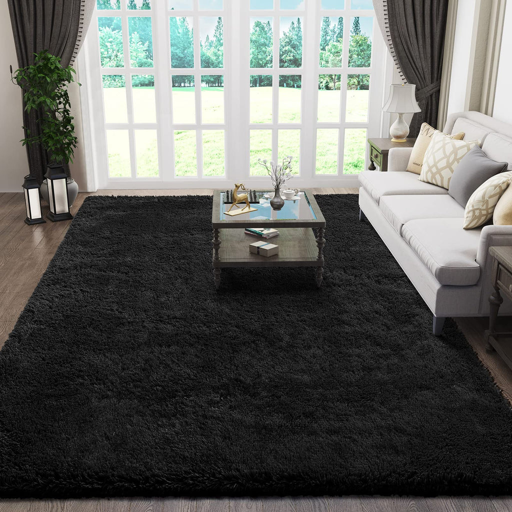 Ophanie 6x9 Charcoal Rugs for Living Room, LargeFluffy Shag Fuzzy Plush Soft Living Room Area Rugs, Floor Shaggy Carpets for Bedroom, Carpet for Kids Boys Girls Dorm Nursery Home Decor Aesthetic