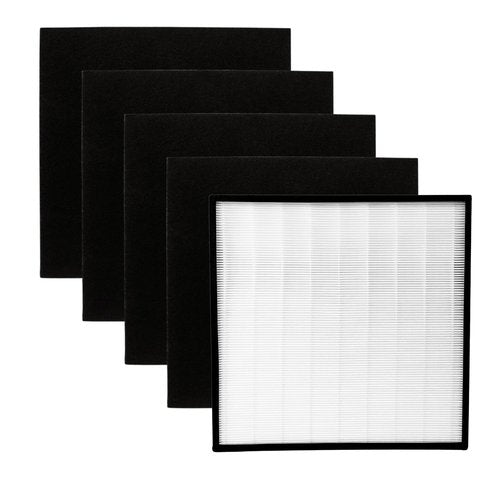 Nispira 1183050K WPPRO2000 Replacement Filter For Whirlpool Whispure Pro 2000 Air Purifier WPPRO2000B WPPRO2000P WPPRO2000M 1 HEPA + 4 Carbon Pre FIlter
