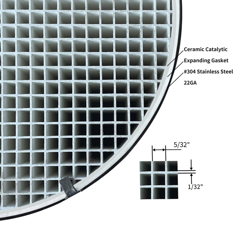 Protalwell Wood Stove Catalytic Combustor, 6" Round Ceramic Catalytic Combustor Replacement for Dutchwest & Englander & Dovre Wood Burning Stoves