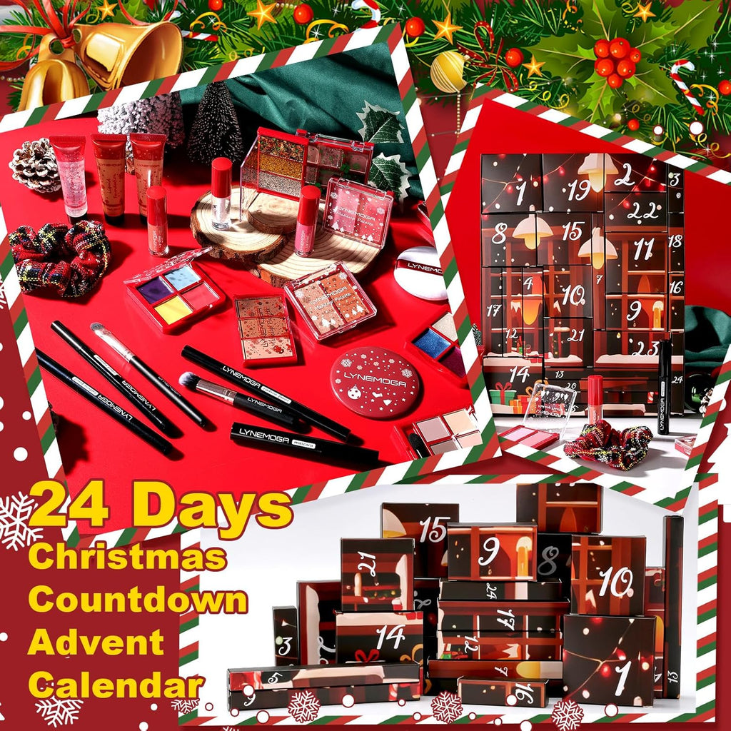 Skiennix Makeup Advent Calendar 2025 - 24 Days of Beauty Surprises for Women & Teens | Holiday Gift Set