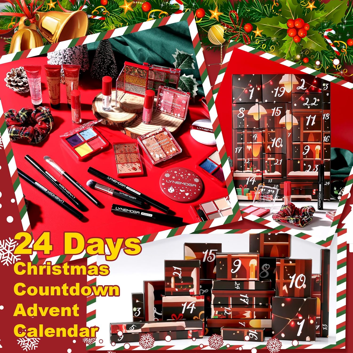 Skiennix Makeup Advent Calendar 2025 - 24 Days of Beauty Surprises for Women & Teens | Holiday Gift Set