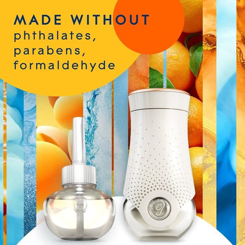 Glade PlugIns Refills Air Freshener - Coastal Sunshine Citrus Scent | 0.67 Fl Oz, 5 Count