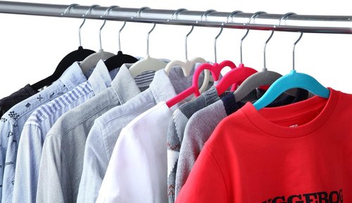 Finnhomy Velvet Non-Slip Clothes Hangers - 30-Pack for Baby & Kids with 10 Finger Clips | Gray
