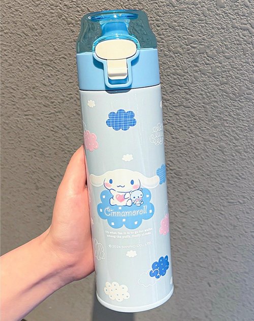 Cinnamoroll Stainless Steel Insulated Water Bottle 480ml - Blue
