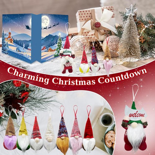 Gnomes Christmas Advent Calendar 2025 - 24-Day Collectible Gnome Figures & Decorations for Friends