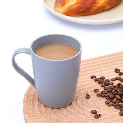 Hawnn Coffee Mugs Set of 6, 12 Ounce Unbreakable Coffee Cups with Handle, 3 Basic Colors, Reusable Plastic Mugs Dishwasher Safe