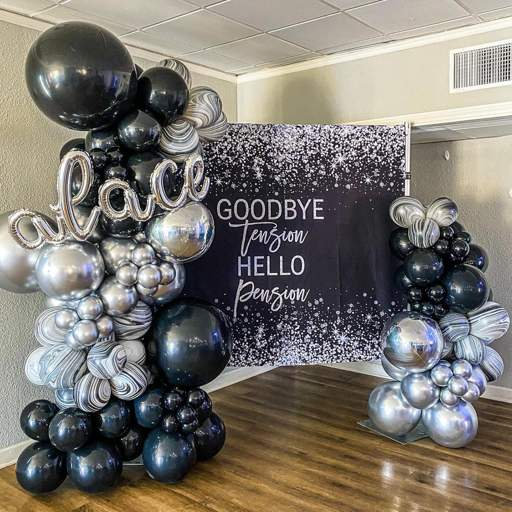 Voircoloria Black Balloons - 12-Inch Latex Balloons | 66-Pack for Graduation, Weddings & Parties