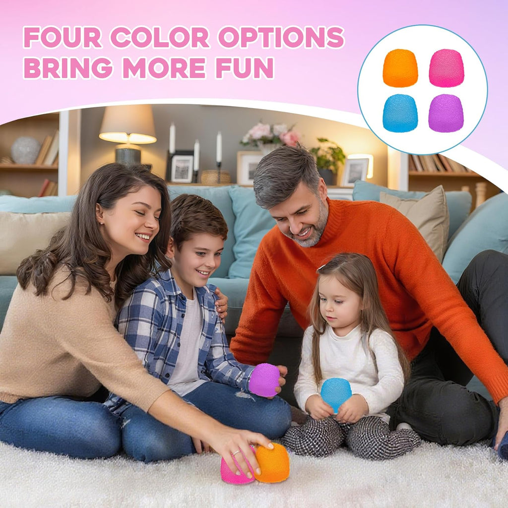 Skiennix Squishy Fidget Toy - Super Solid Squeeze Ball for Stress Relief | Pink Sensory Fun
