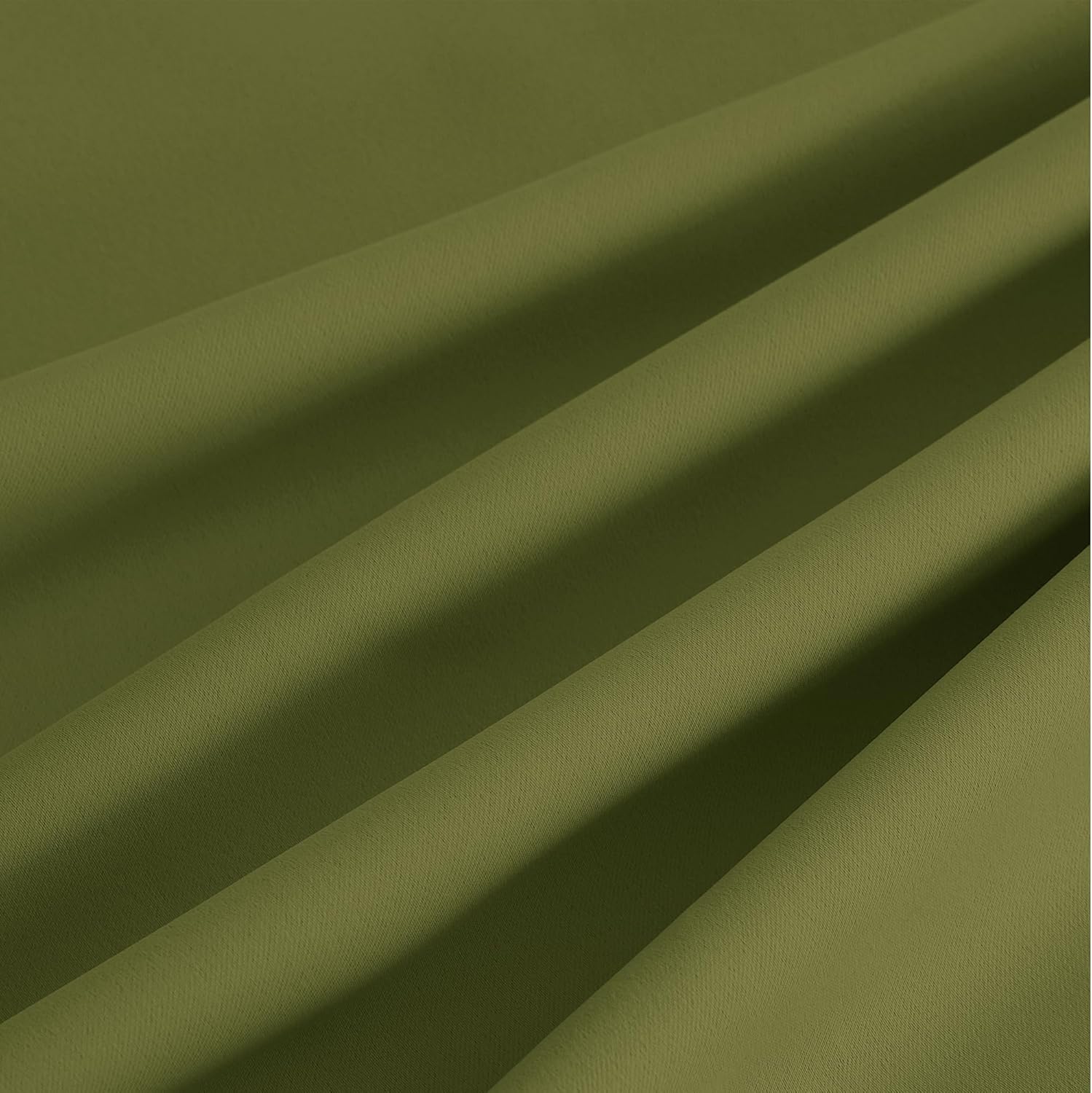 NICETOWN Room Darkening Curtains - Olive Green Drapery Panels, 52"W x 84"L for Enhanced Privacy