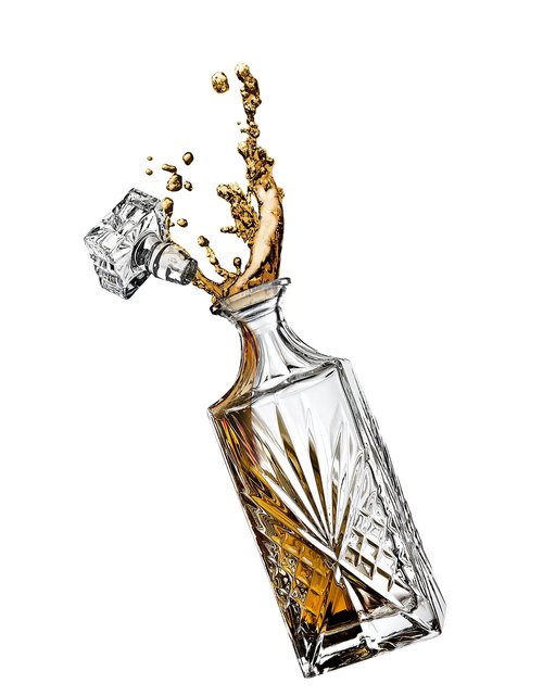 Lefonte Whiskey Decanter for Scotch, Liquor, Vodka, Wine or Bourbon - Irish Cut 750ml