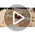 48 Pieces Christmas Snowflake Placemats Set – Gold Vinyl Coasters Included, 24 Placemats + 24 Coasters