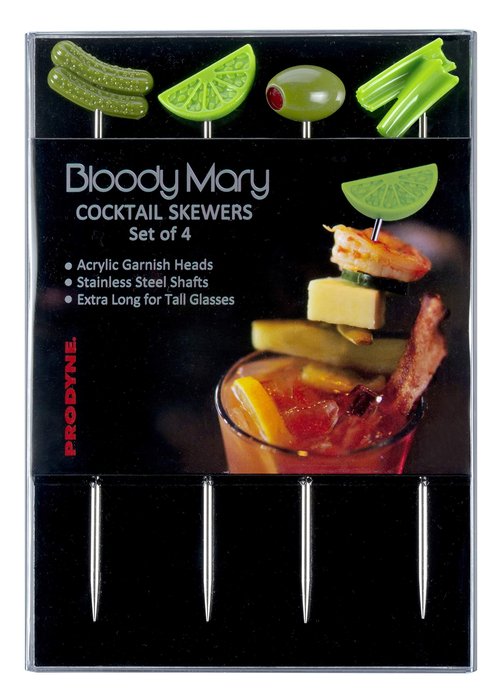 Prodyne - BL-4 Prodyne Bloody Mary Cocktail Skewer, Set of 4, Green