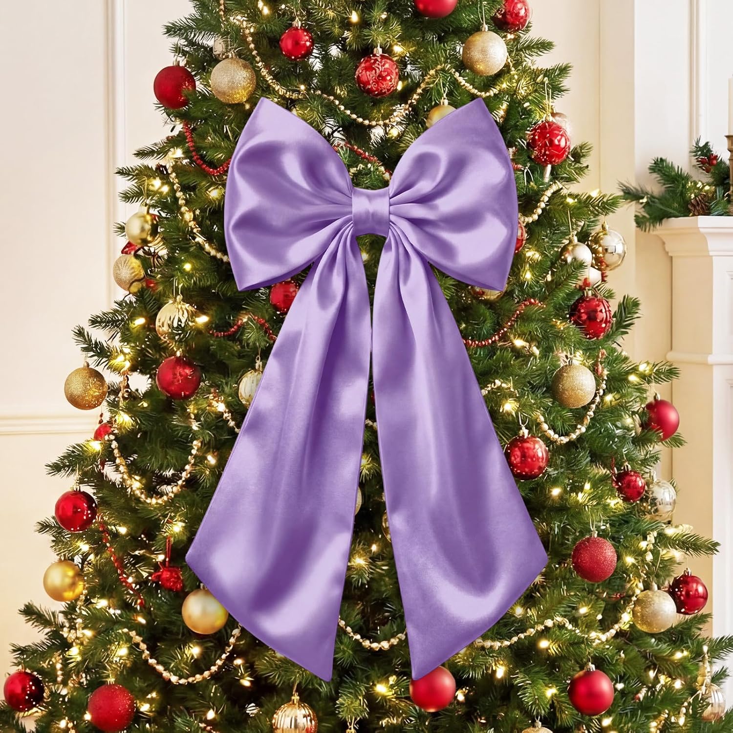 Suncalla Large Satin Bow Decorations - 3 Pcs 2 FT for Weddings, Birthdays & Holiday Parties