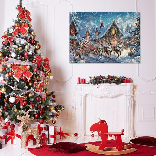 Civaner Christmas Advent Calendar - 1008-Piece Jigsaw Puzzles for Adults | 24-Day Countdown Fun