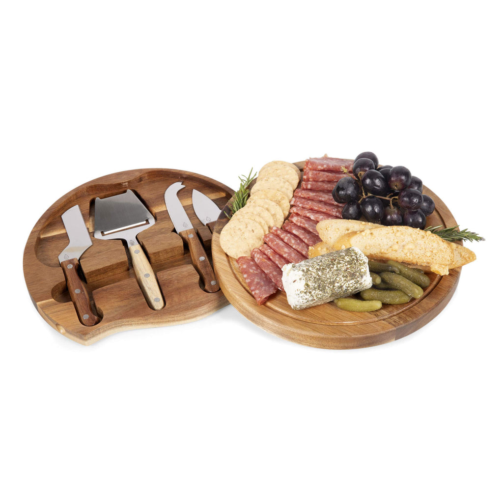 Toscana Monogram Initials U Personalized Acacia Circo Cheese Cutting Board & Tools Set