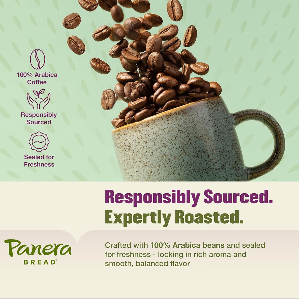 Panera Bread Hazelnut Crème Light Roast Coffee - Smooth Buttery Flavor, 100% Arabica, 60 Pods