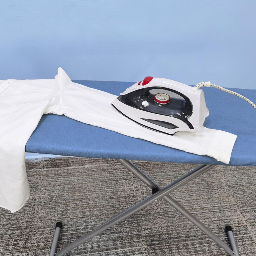 VividPaw Ironing Board Cover - Extra Wide 18x49" with Thick Padding & Scorch-Resistant Silicone Coating - Blue