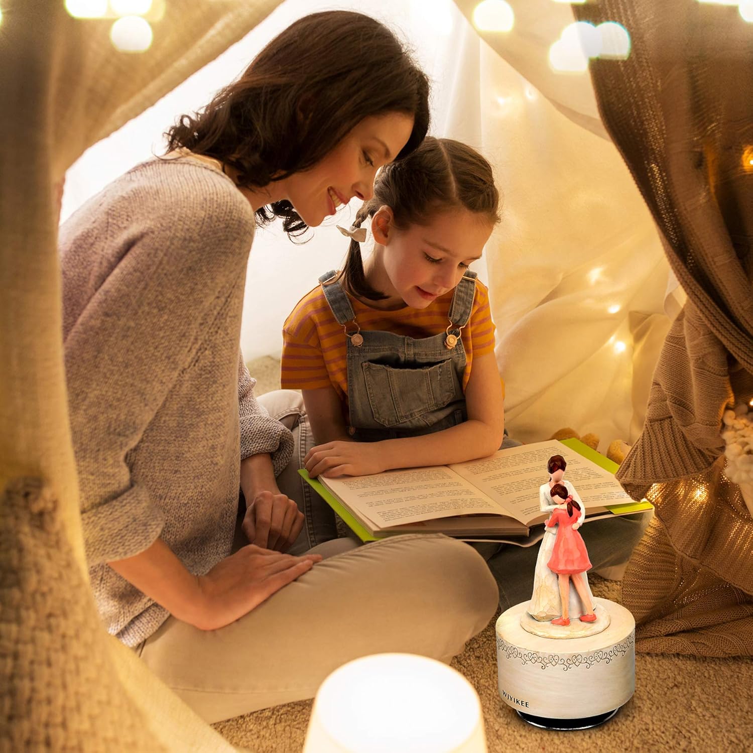 Skiennix Music Box - Charming Sculpted Figure Gift for Mom | Perfect for Mother's Day, Birthdays & Thanksgiving
