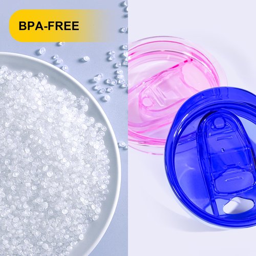 FECBK 10 Pcs 20 oz Tumbler Lid Plastic Skinny Tumbler Lid Replacement Splash Resistant 20 oz Silicone Sliding Skinny Tumbler Lids, BPA Free, Straw Friendly, Multi-Colored