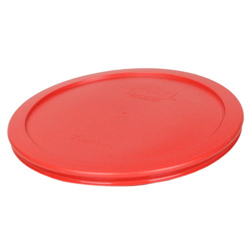 Pyrex 7402-PC 6/7-Cup Red Food Storage Replacement Lids - 2 Pack