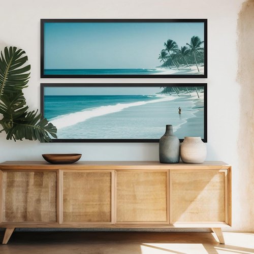 LaVie Home 12x36 Picture Frame - Classic Black Wall Display Frame with HD Plexiglas | Vertical & Horizontal Use