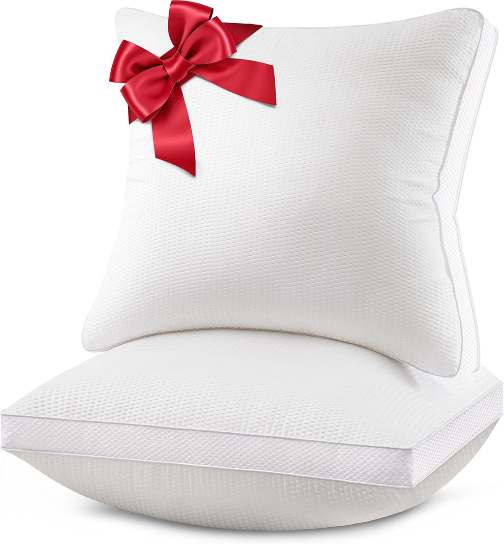 Skiennix 18x18 Pillow Inserts - Set of 2 Down Alternative Decorative Throw Pillows | Machine Washable Cotton Covers