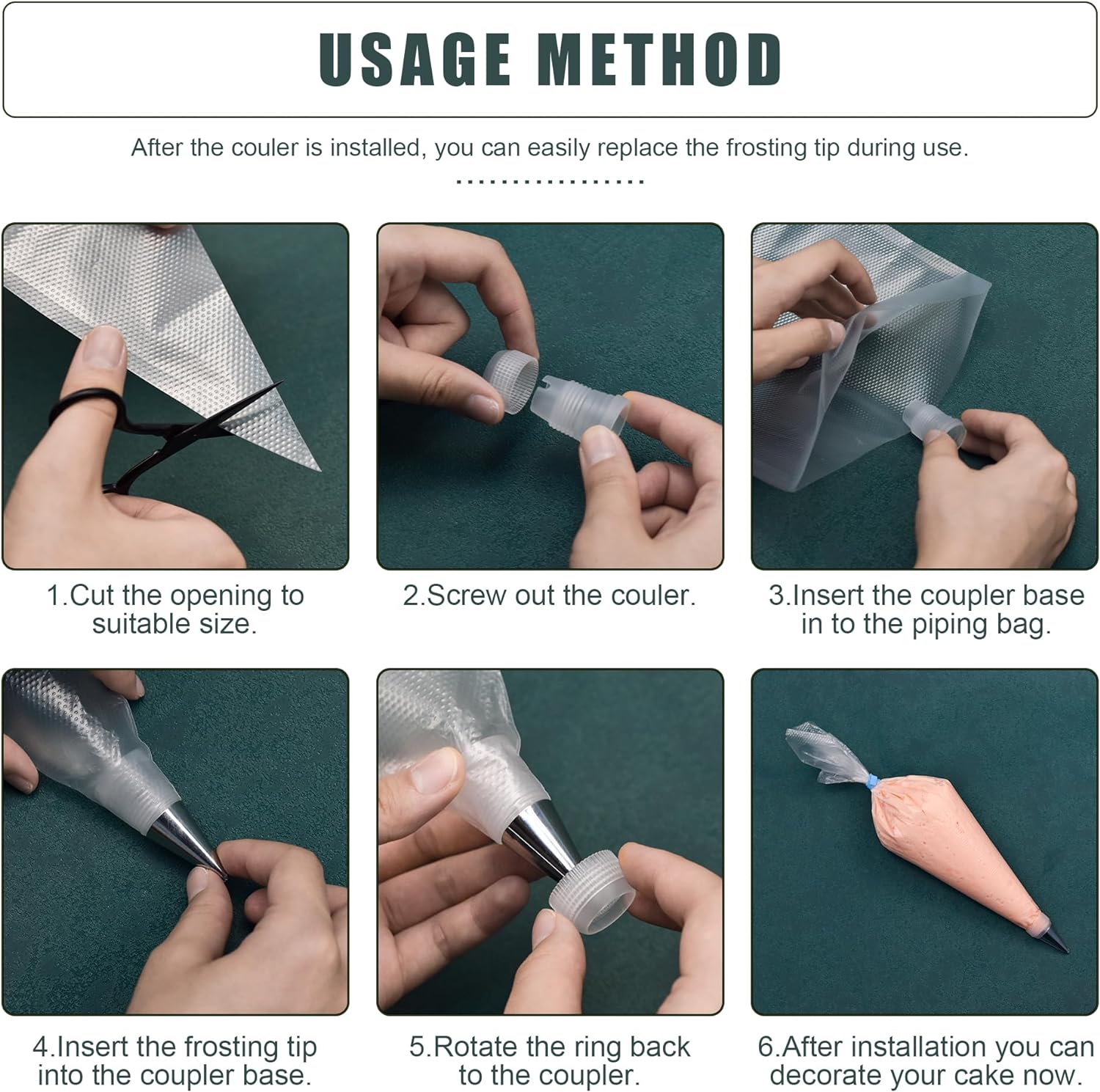 Skiennix Piping Bags and Tips Set - 100pcs 18 Inch Pastry Bags with 16 Tips, 3 Scrapers & More