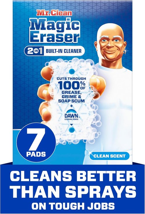 Mr. Clean Magic Eraser - Ultra Foamy All-Purpose Cleaning Sponge | 7 Count for Kitchen & Bathroom