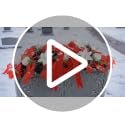 Giegxin Xmas Cemetery Flower Saddle for Grave Decoration, Red, Large