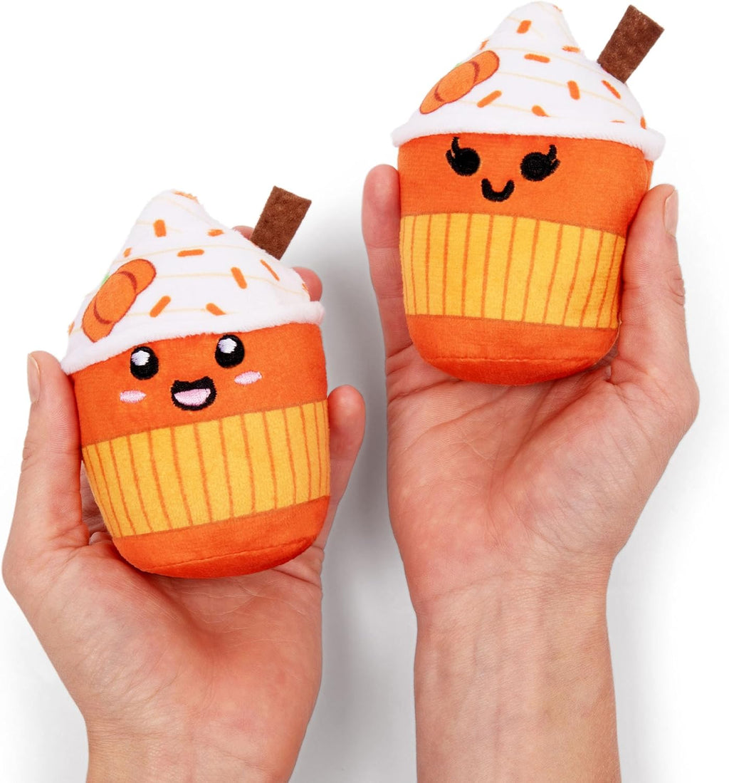Relatable Emotional Support Lattes - Soft Fall Plushies for All Ages | Perfect Back to School Gift Set with 5 Plushies in Basket