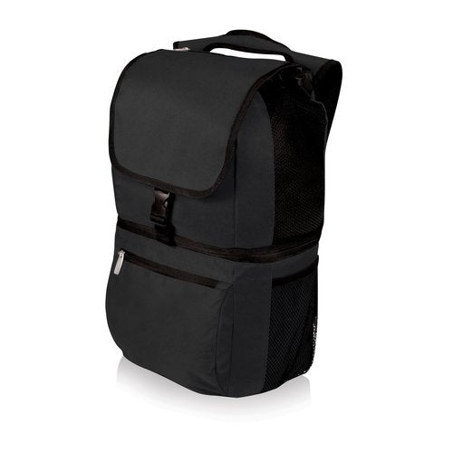 PICNIC TIME Zuma Backpack Cooler, Modern Backpack Cooler with 20-Can Capacity, Fully Insulated Hiking and Outdoor Lunch Bag with Water Resistant Interior, Pockets, Padded Straps, (Black)
