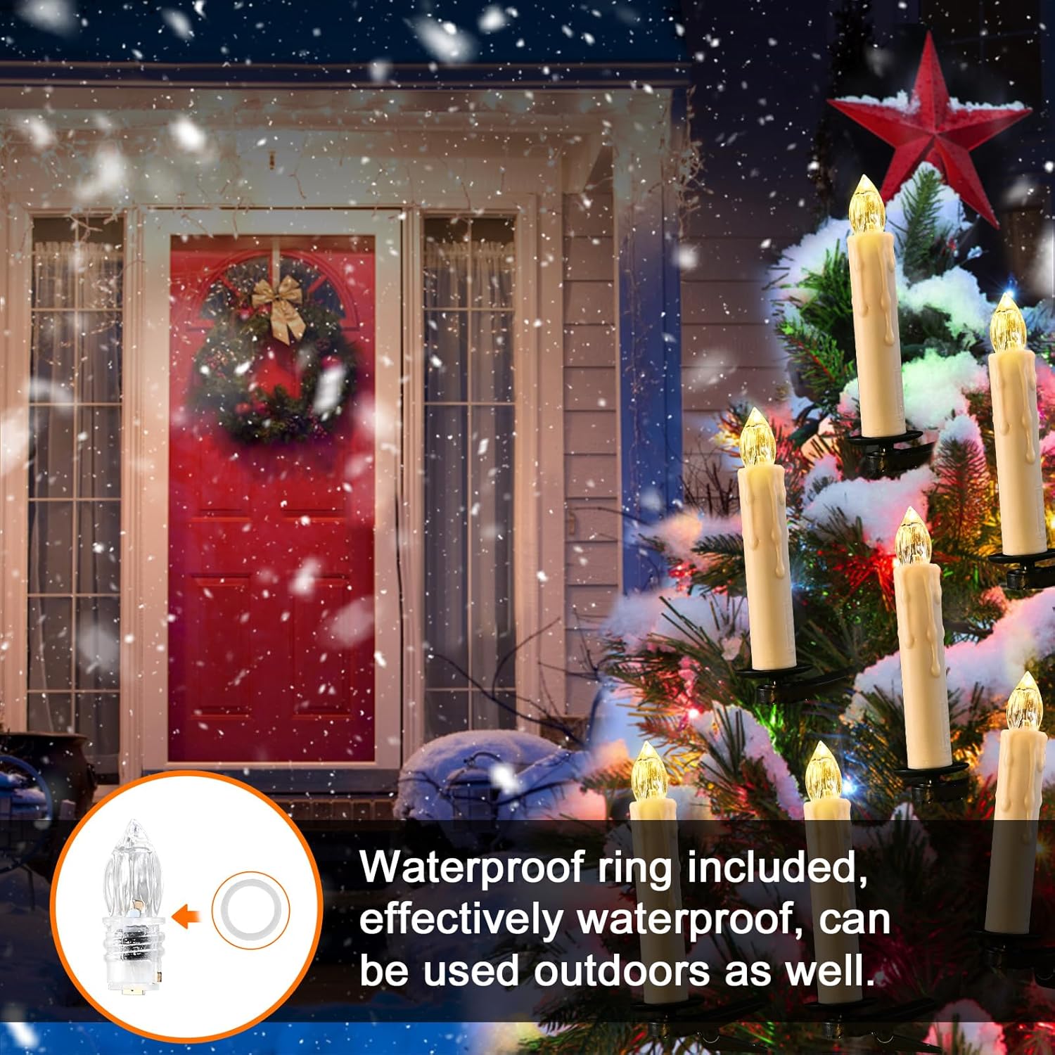RaceGT Flameless Candles - 20Pcs Remote-Controlled LED Lights with Timer | Warm White Tapered Design for Holiday Decor
