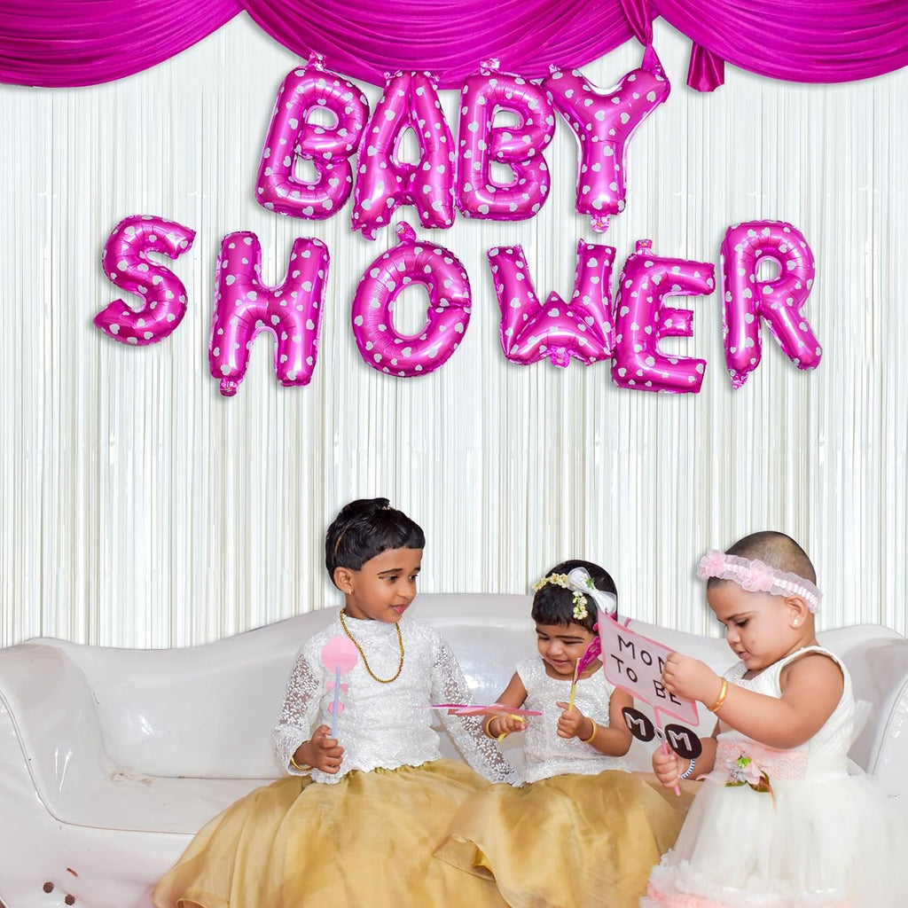 Skiennix White Foil Fringe Backdrop Curtains - Tinsel Streamers for Birthday & Graduation Decor
