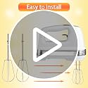 Stainless Steel Replacement Beaters for Hand Mixers, Durable Mixer Attachments