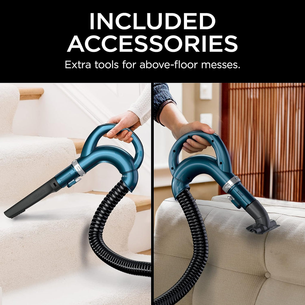 Shark Navigator Lift-Away Upright Vacuum - Self-Cleaning Brushroll & HEPA Filter | Ideal for Pets, Teal, ZU503AMZ