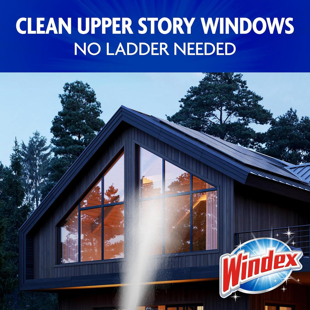 Windex Outdoor Window & Glass Cleaner - Ammonia-Free Concentrated Formula | 32 Fl Oz (Pack of 2)