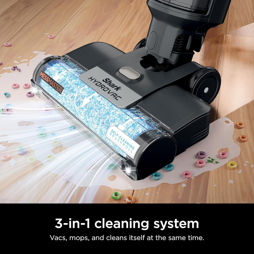 Shark HydroVac MessMaster Cordless Wet Dry Vacuum Cleaner - 3-in-1 Self-Cleaning System, Lightweight & Powerful Suction for Hard Floors & Area Rugs - Rose Gold