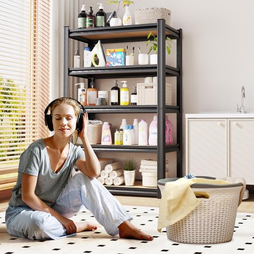Heavy Duty Metal Shelving Units by [Brand Name] - Adjustable Steel Storage Racks | 71" H x 28" W x 12" D, 1900 lbs Capacity, 4-Pack